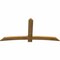 Ekena Millwork Bellingham Rough Sawn Timber Gable Bracket, Western Red Cedar, 84"W x 42"H x 2"D x 6"F, 12/12 Pitch GBW084X42X0206BEL00RWR - alternate 3